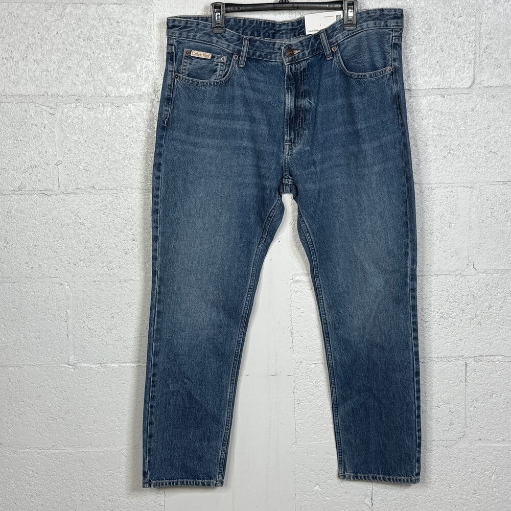 Calvin Klein Men's Slim Fit Stretch Jeans - Lewis blue  38x30 $90